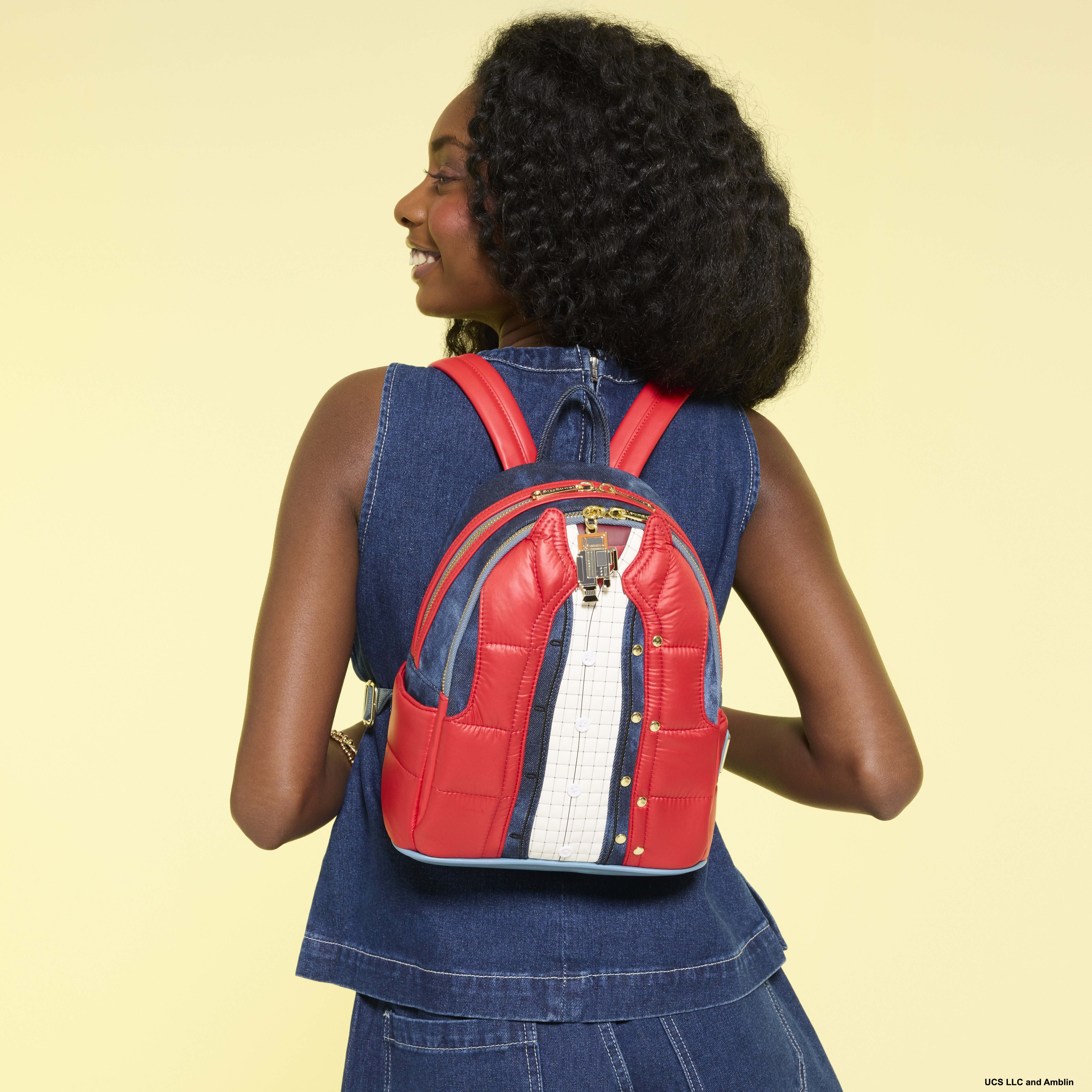 Alternative view of Back to the Future Marty McFly Cosplay Mini Backpack