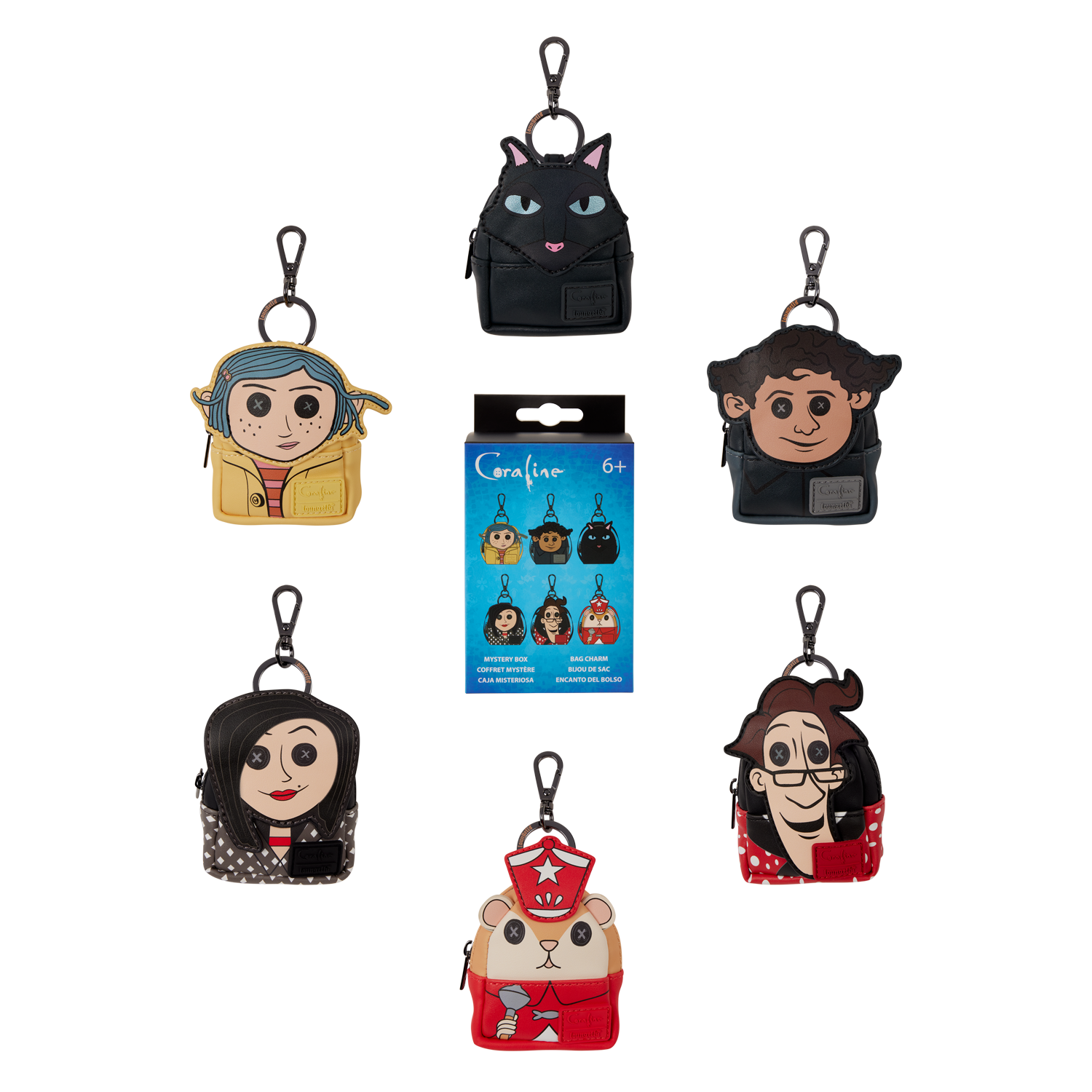 Coraline Cosplay Mystery Mini Backpack Keychain Charm