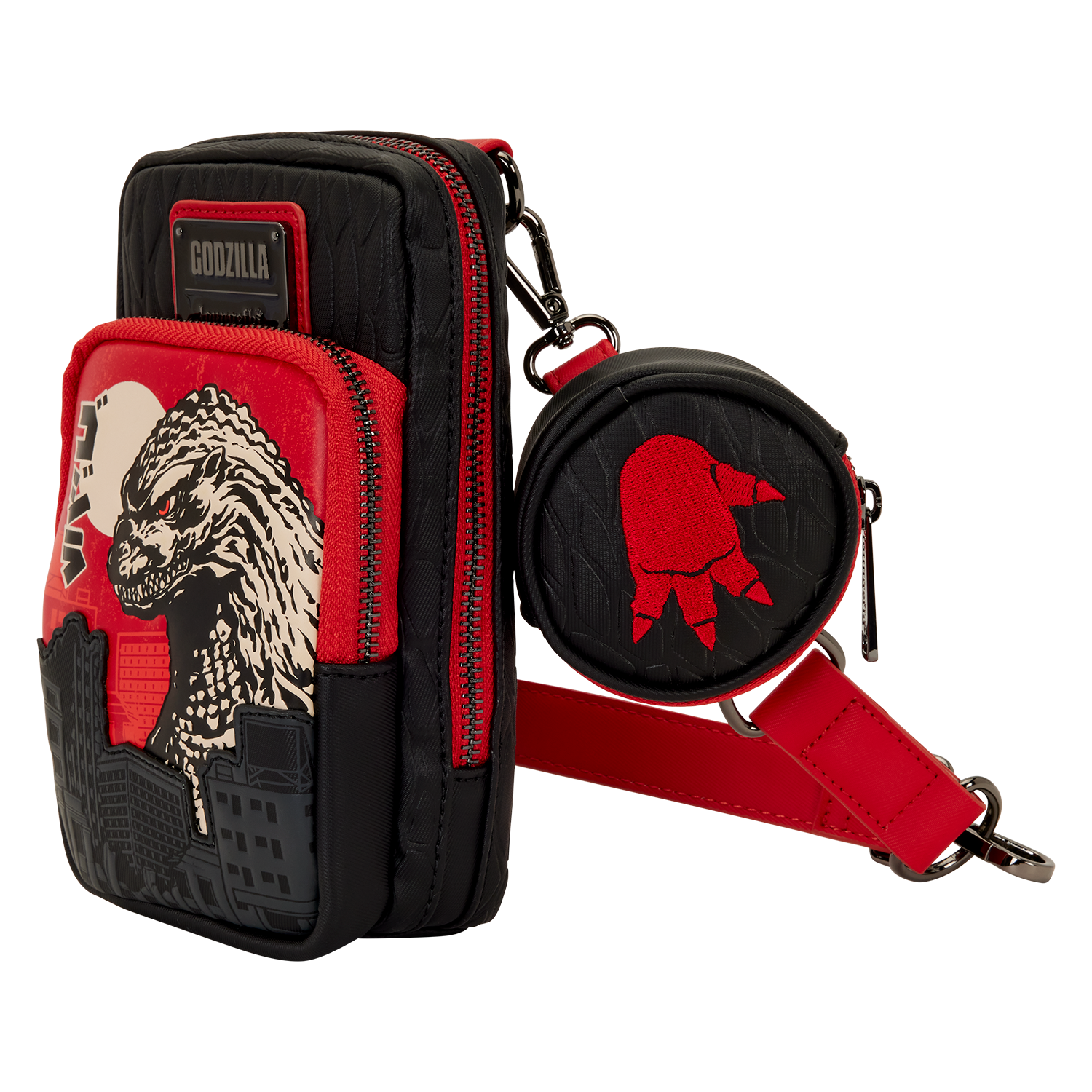 Godzilla Cell Phone Crossbody Bag with Coin Bag - Image 4
