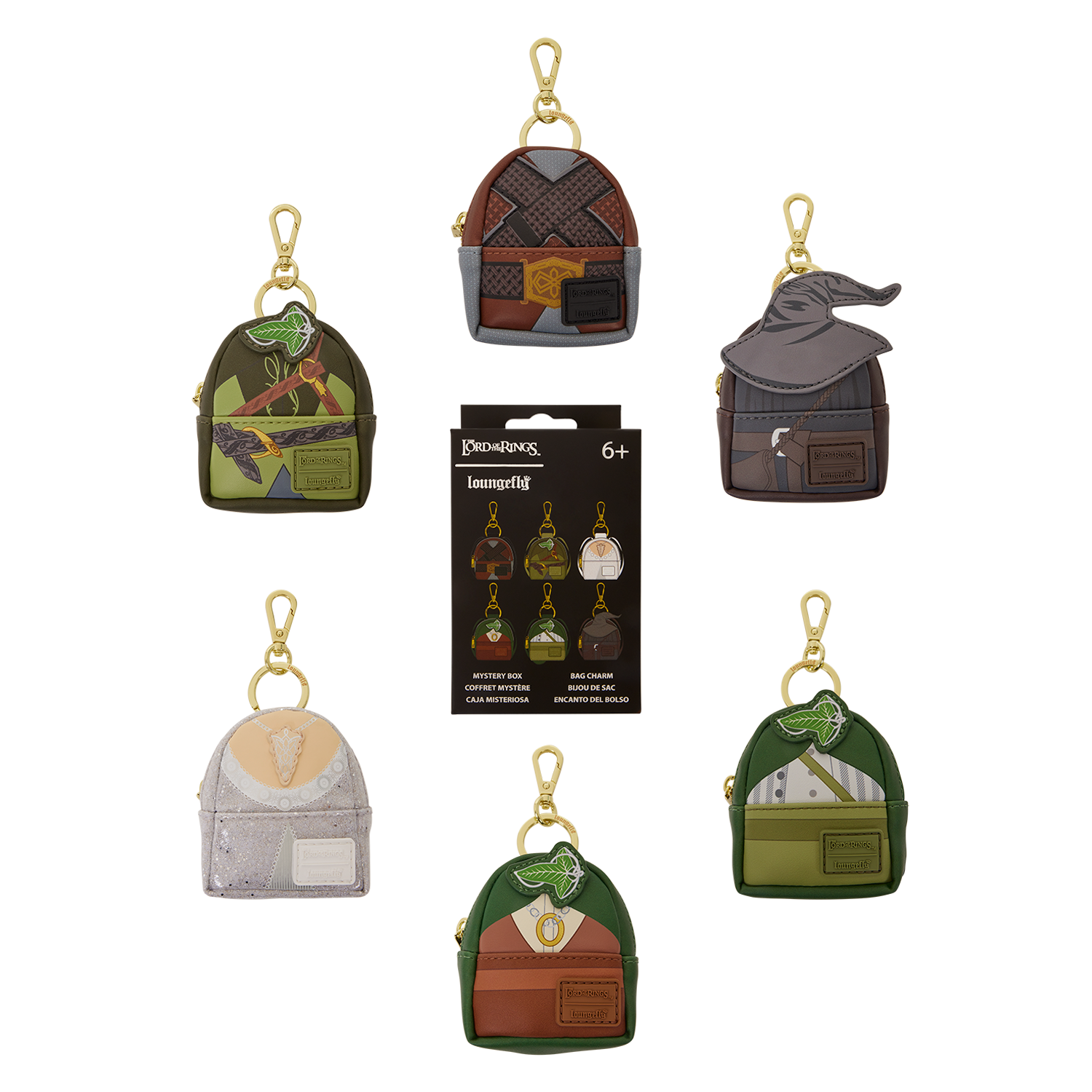 The Lord of the Rings Cosplay Mystery Mini Backpack Keychain Charm