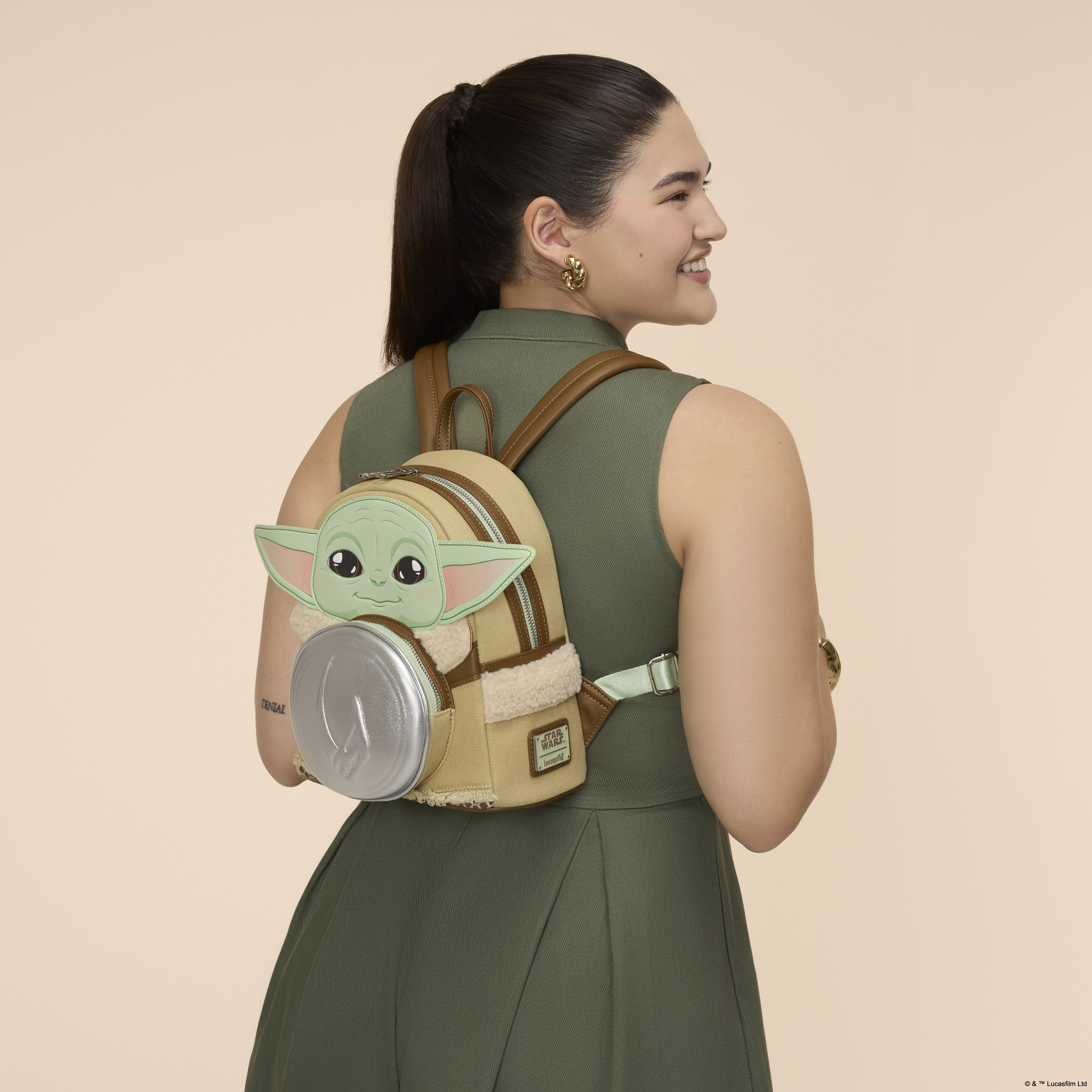 Alternative view of The Mandalorian Grogu Cosplay Mini Backpack