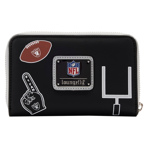 NFL Las Vegas Raiders Patches Zip Around Wallet - Image 3