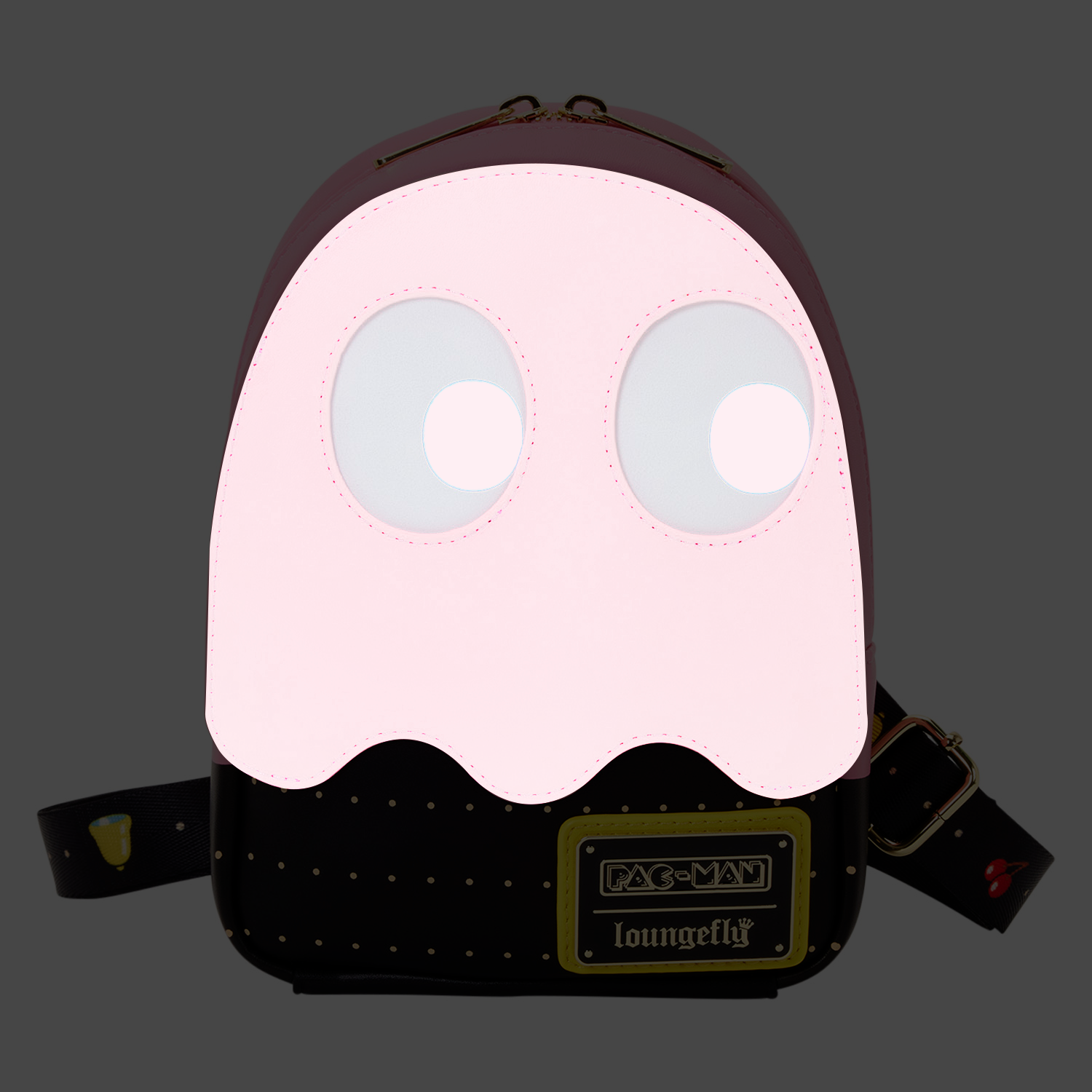 PAC-MAN Pinky Ghost Glow Sling Crossbody Bag - Image 3