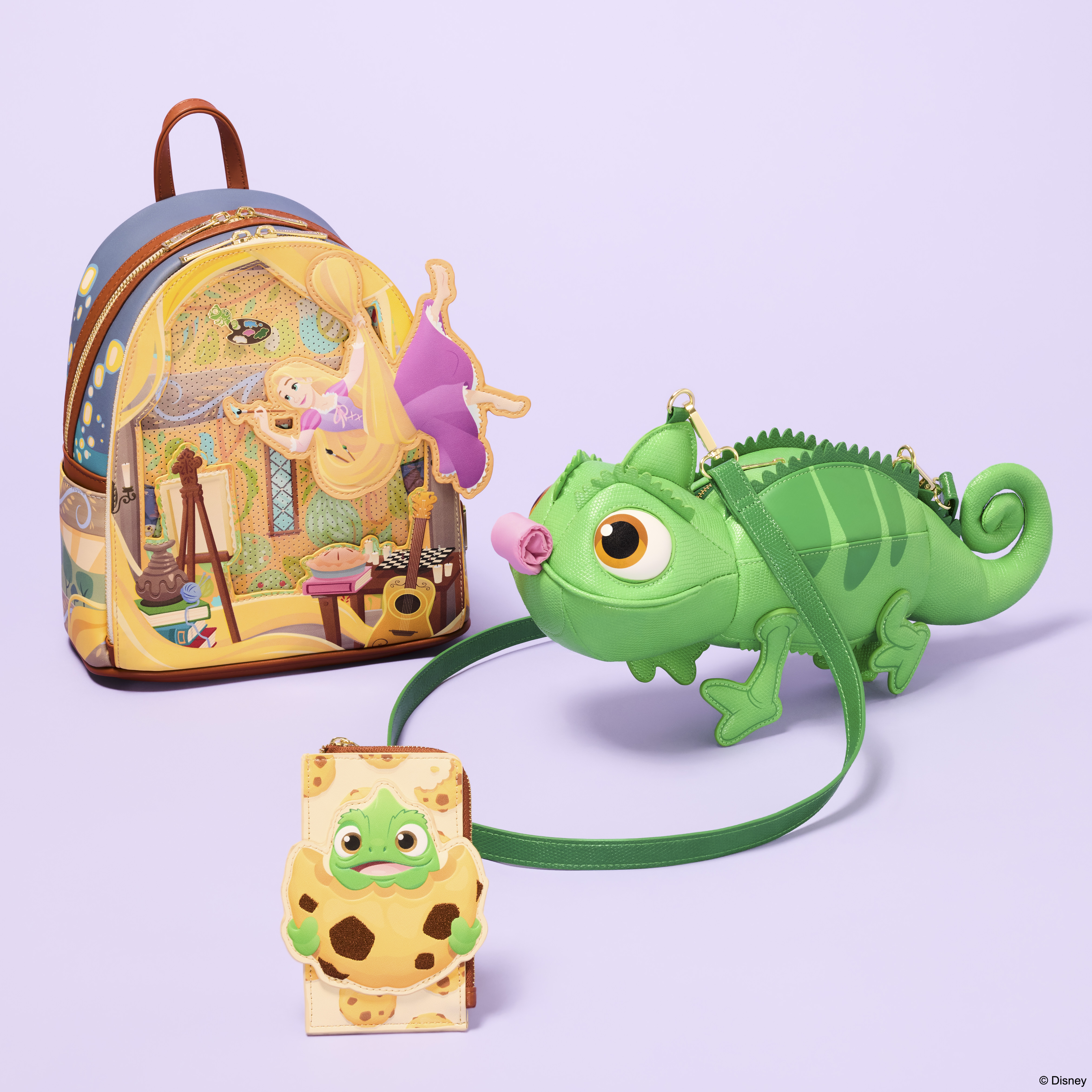 Tangled Rapunzel Glow Pin Trader Mini Backpack - Image 3
