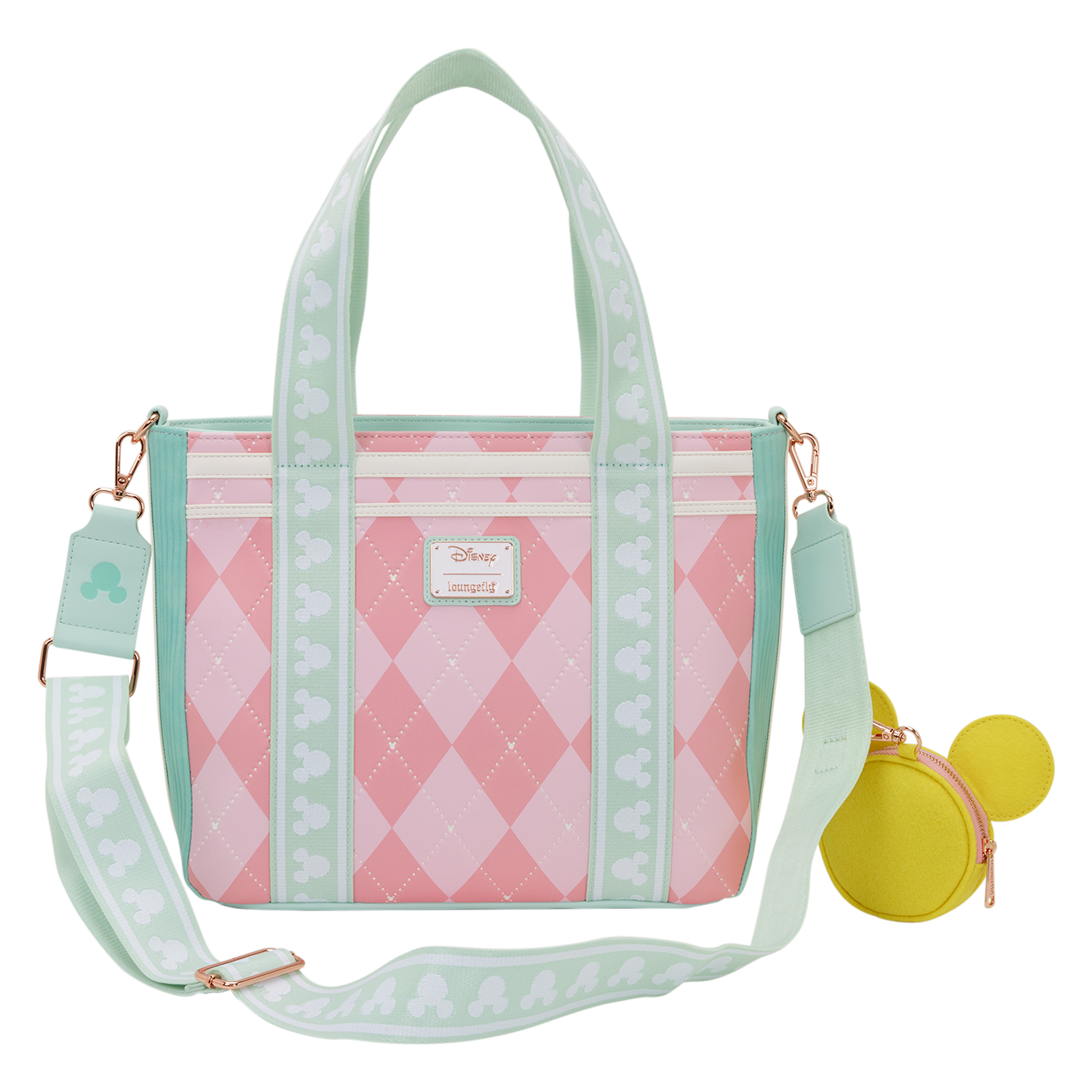 Mickey Mouse Tennis Tote Crossbody Bag with Coin Bag - Image 5